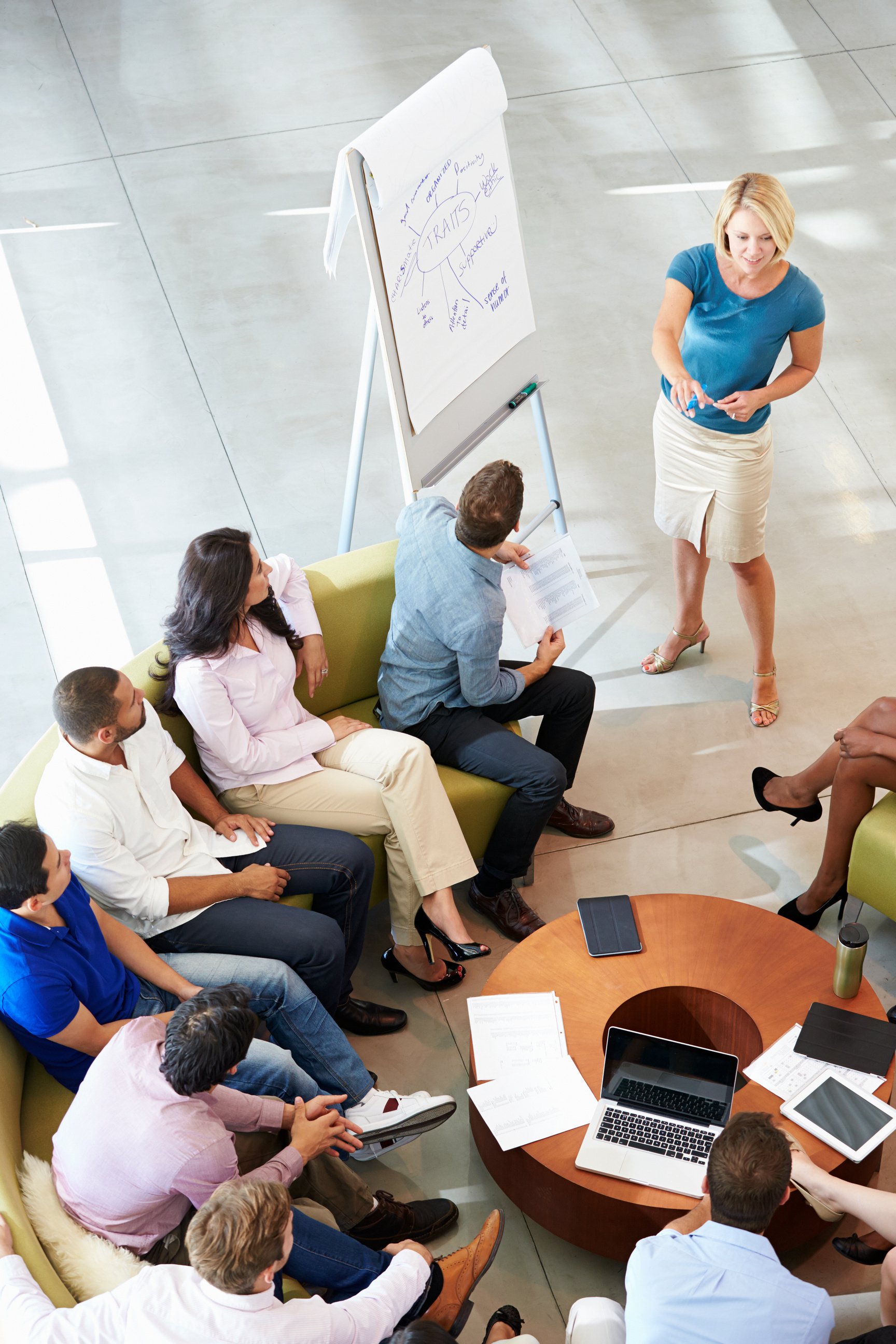 Facilitator Leading a Meeting 